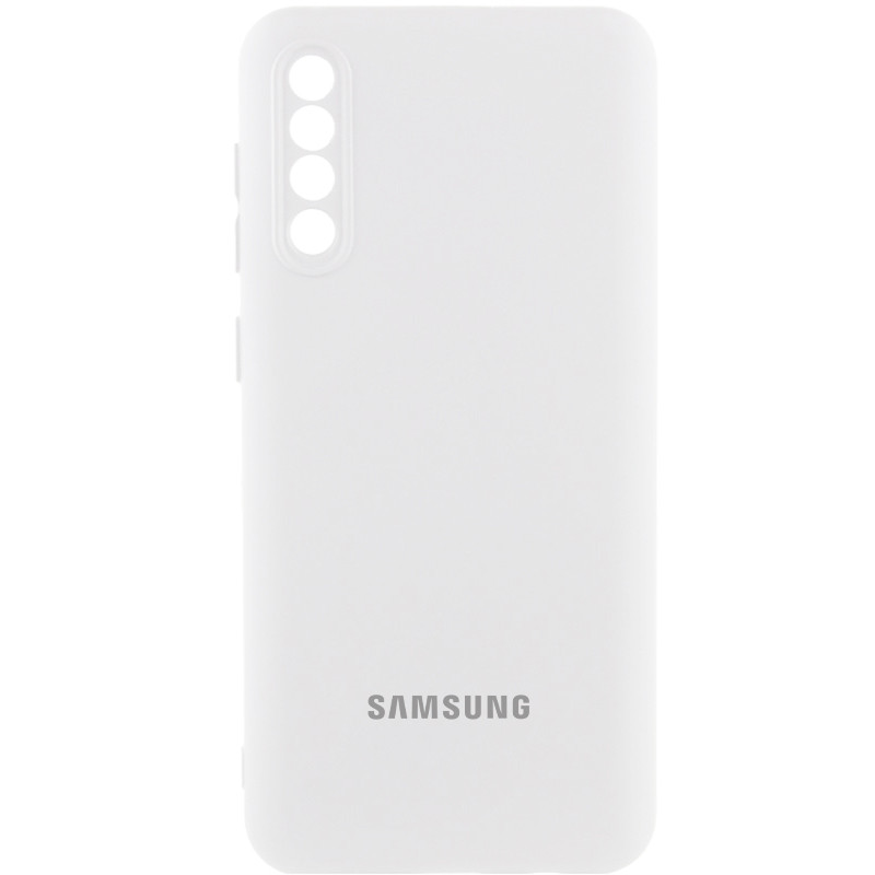 Чохол Silicone Cover Lakshmi Full Camera (AAA) with Logo на Samsung Galaxy A50 (A505F) / A50s / A30 (Білий / White)