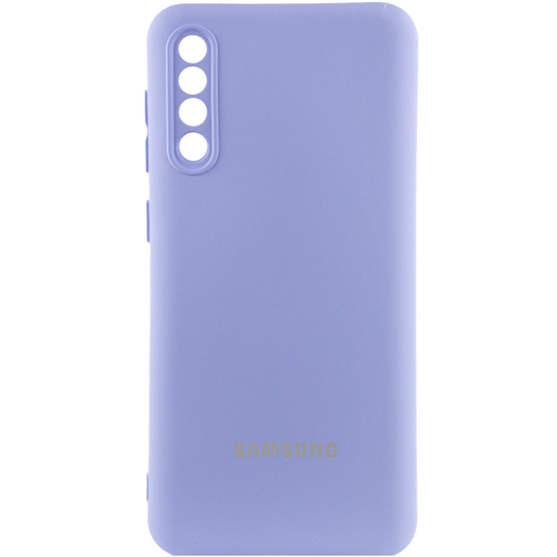Чохол Silicone Cover Lakshmi Full Camera (AAA) with Logo на Samsung Galaxy A50 (A505F) / A50s / A30 (Бузковий / Dasheen)