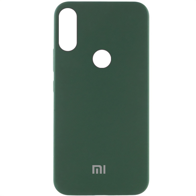 Чохол Silicone Cover Lakshmi (AAA) with Logo на Xiaomi Redmi Note 7 / Note 7 Pro / Note 7s (Зелений / Cyprus Green)