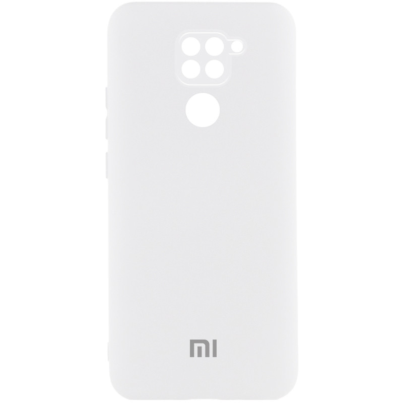 Чехол Silicone Cover Lakshmi Full Camera (AAA) with Logo для Xiaomi Redmi Note 9 / Redmi 10X (Белый / White)