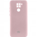 Чехол Silicone Cover Lakshmi Full Camera (AAA) with Logo для Xiaomi Redmi Note 9 / Redmi 10X (Розовый / Pink Sand)