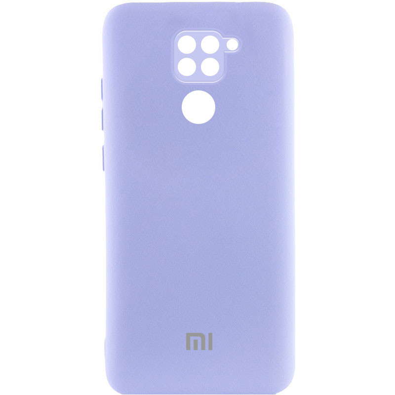 Чехол Silicone Cover Lakshmi Full Camera (AAA) with Logo для Xiaomi Redmi Note 9 / Redmi 10X (Сиреневый / Dasheen)