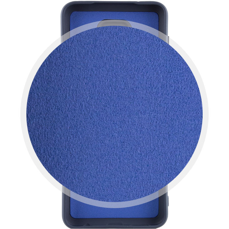 Фото Чехол Silicone Cover Lakshmi Full Camera (AAA) with Logo для Xiaomi Redmi Note 9 / Redmi 10X (Темно-синий / Midnight blue) на vchehle.ua
