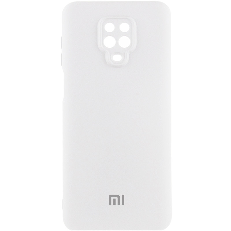 Чехол Silicone Cover Lakshmi Full Camera (AAA) with Logo для Xiaomi Redmi Note 9s / Note 9 Pro (Белый / White)