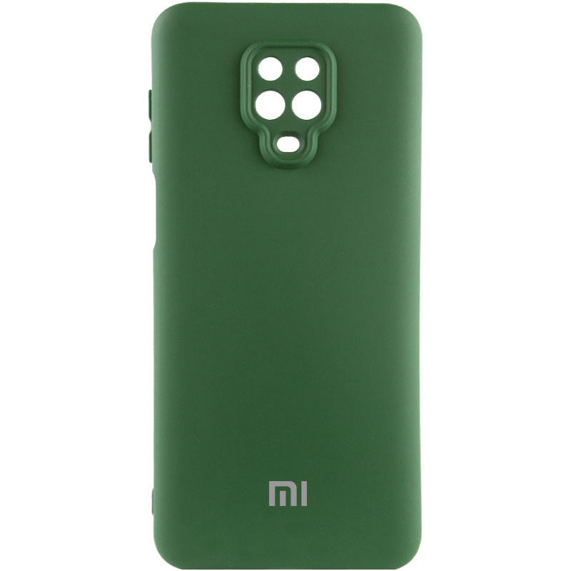 Чехол Silicone Cover Lakshmi Full Camera (AAA) with Logo для Xiaomi Redmi Note 9s / Note 9 Pro (Зеленый / Cyprus Green)