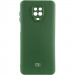 Чехол Silicone Cover Lakshmi Full Camera (AAA) with Logo для Xiaomi Redmi Note 9s / Note 9 Pro (Зеленый / Cyprus Green)