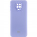 Чехол Silicone Cover Lakshmi Full Camera (AAA) with Logo для Xiaomi Redmi Note 9s / Note 9 Pro (Сиреневый / Dasheen)