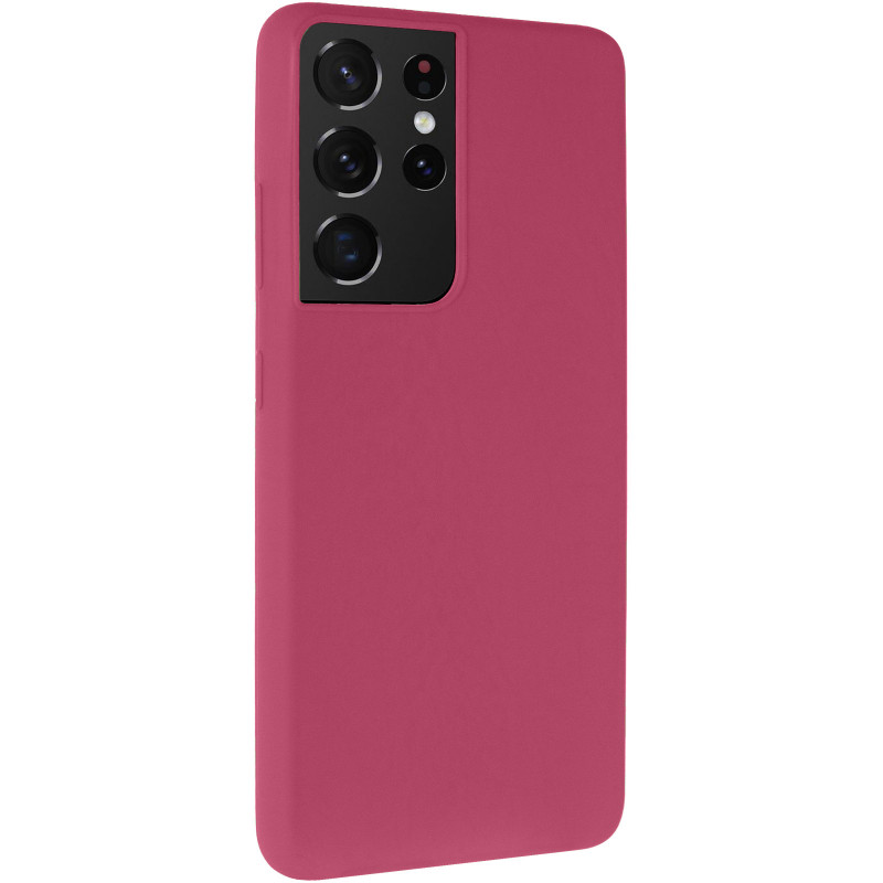 Чохол Silicone Cover Ummi Lakshmi (AA) на Samsung Galaxy S21 Ultra (Бордовий / Marsala)