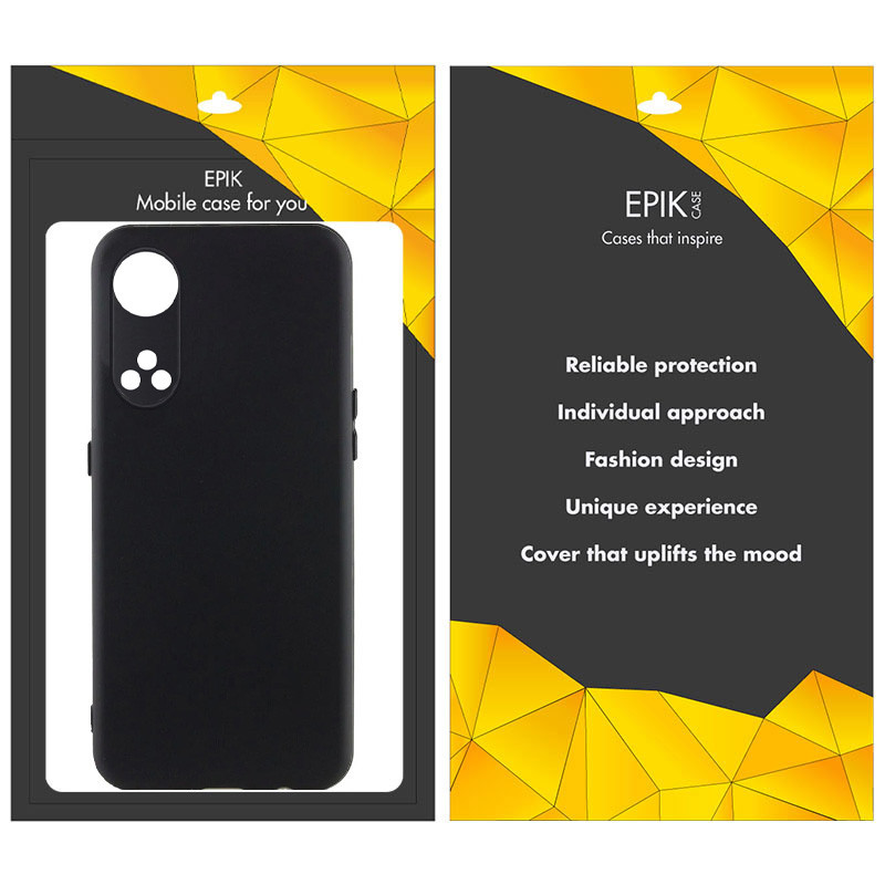 Чехол TPU Epik Black Full Camera для Oppo Reno 8 T 4G (Черный) в магазине vchehle.ua