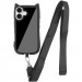 Фото Чехол TPU GETMAN Cat with straps для Apple iPhone 16 Plus (6.7") (Black) на vchehle.ua