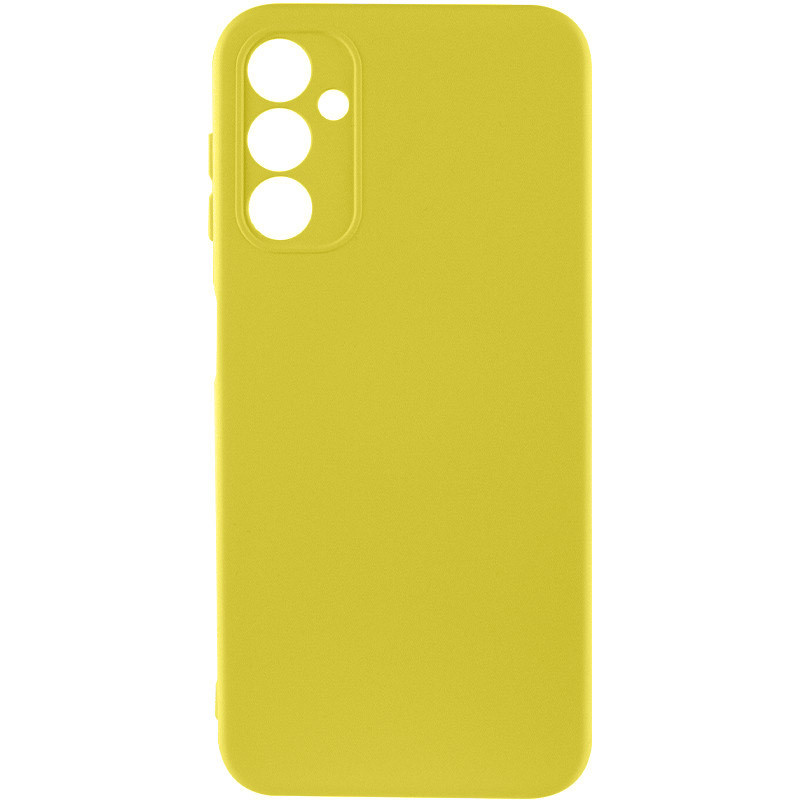 Чехол TPU GETMAN Liquid Silk Full Camera для Samsung Galaxy A24 4G (Желтый / Flash)