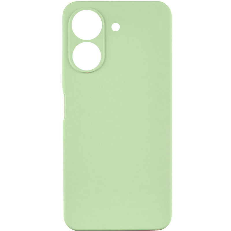 Чехол TPU GETMAN Liquid Silk Full Camera для Xiaomi Redmi 13C / Poco C65 (Зеленый / Pistachio)