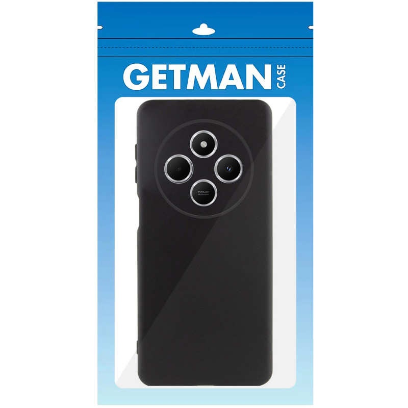 Чехол TPU GETMAN Liquid Silk Full Camera для Xiaomi Redmi 14C / Poco C75 (Черный / Black) в магазине vchehle.ua