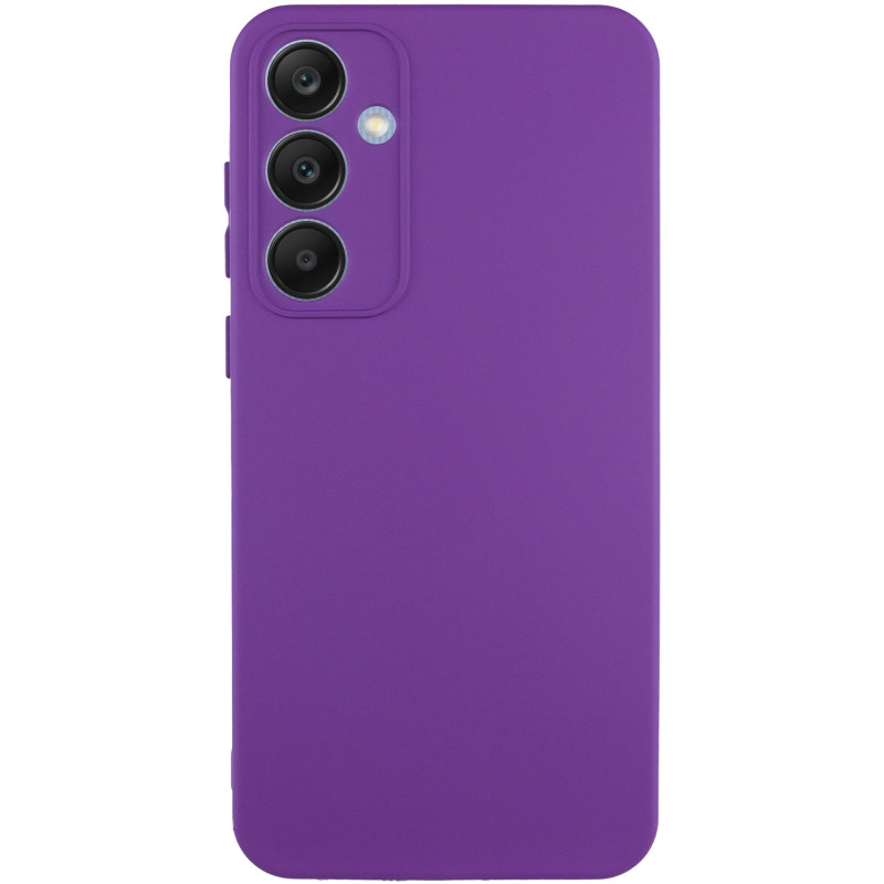 Чехол TPU GETMAN Liquid Silk Full Camera для Samsung Galaxy S24 (Фиолетовый / Purple)