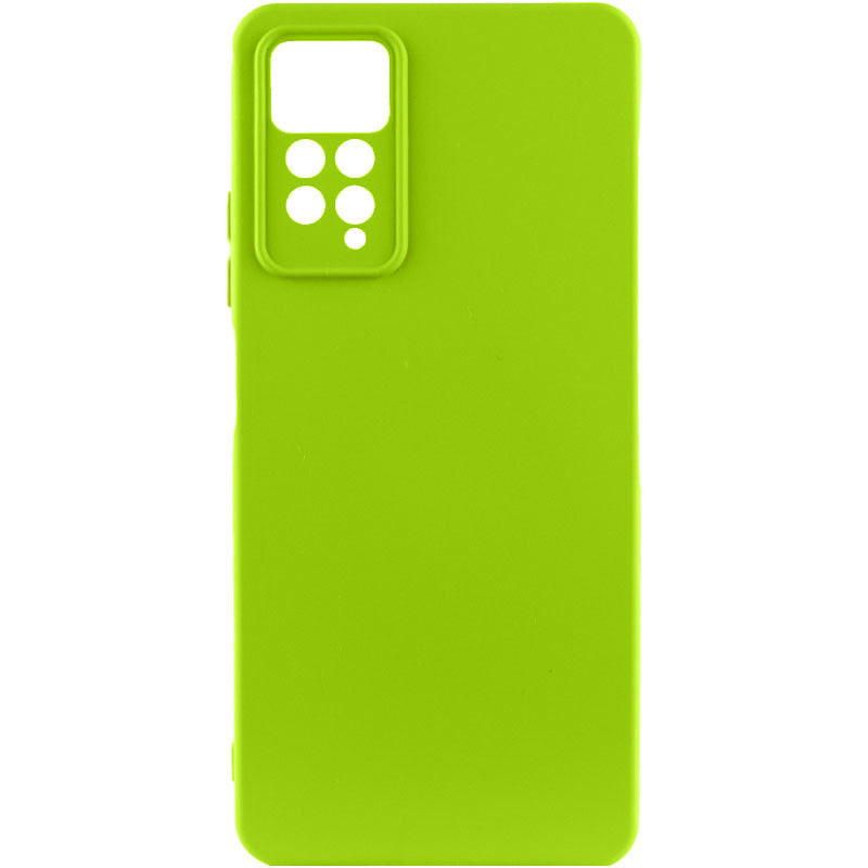 Чохол TPU GETMAN Liquid Silk Full Camera на Xiaomi Redmi Note 11 Pro 4G/5G / 12 Pro 4G (Салатовий / Neon Green)