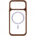 Фото Чехол TPU+PC GETMAN Moon Clear with Magnetic Safe для Apple iPhone 12 Pro (6.1") (Brown) в магазине vchehle.ua