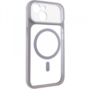 Чехол TPU+PC GETMAN Moon Clear with Magnetic Safe для Apple iPhone 13 (6.1")