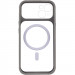 Фото Чохол TPU+PC GETMAN Moon Clear with Magnetic Safe на Apple iPhone 13 (6.1") (Grey) в маназині vchehle.ua