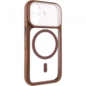 Чохол TPU+PC GETMAN Moon Clear with Magnetic Safe на Apple iPhone 16 (6.1")