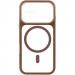 Фото Чохол TPU+PC GETMAN Moon Clear with Magnetic Safe на Apple iPhone 16 (6.1") (Brown) на vchehle.ua