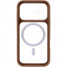 Фото Чохол TPU+PC GETMAN Moon Clear with Magnetic Safe на Apple iPhone 16 (6.1") (Brown) в маназині vchehle.ua