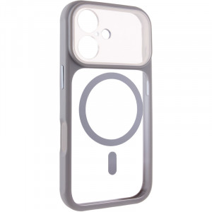 Чехол TPU+PC GETMAN Moon Clear with Magnetic Safe для Apple iPhone 16 (6.1")