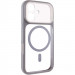 Чохол TPU+PC GETMAN Moon Clear with Magnetic Safe на Apple iPhone 16 (6.1") (Grey)