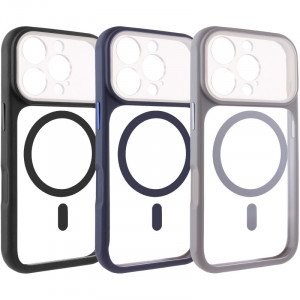 Чохол TPU+PC GETMAN Moon Clear with Magnetic Safe на Apple iPhone 16 Pro Max (6.9")