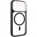 Чохол TPU+PC GETMAN Moon Clear with Magnetic Safe на Apple iPhone 17 (6.3") (Black)