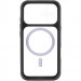 Чохол TPU+PC GETMAN Moon Clear with Magnetic Safe на Apple iPhone 17 (6.3") (Black) в магазині vchehle.ua
