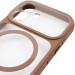 Чохол TPU+PC GETMAN Moon Clear with Magnetic Safe на Apple iPhone 17 (6.3") (Brown) в магазині vchehle.ua