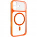 Чохол TPU+PC GETMAN Moon Clear with Magnetic Safe на Apple iPhone 17 (6.3") (Orange)