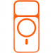 Фото Чохол TPU+PC GETMAN Moon Clear with Magnetic Safe на Apple iPhone 17 (6.3") (Orange) на vchehle.ua