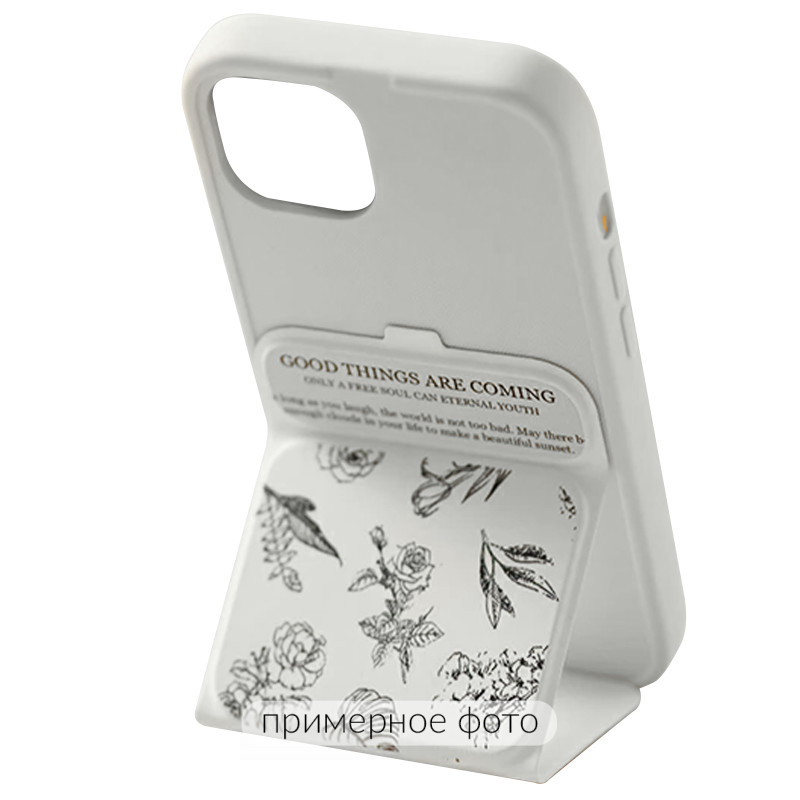 Фото Чохол TPU Panel Stand на Apple iPhone 17 Pro Max (6.9") (Floral Sketch) в маназині vchehle.ua