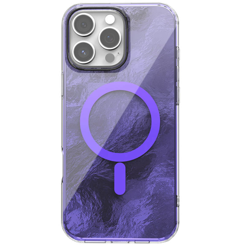 Чохол TPU Shiny Mountain Magnetic Fit на Apple iPhone 16 Pro (6.3") (Purple)