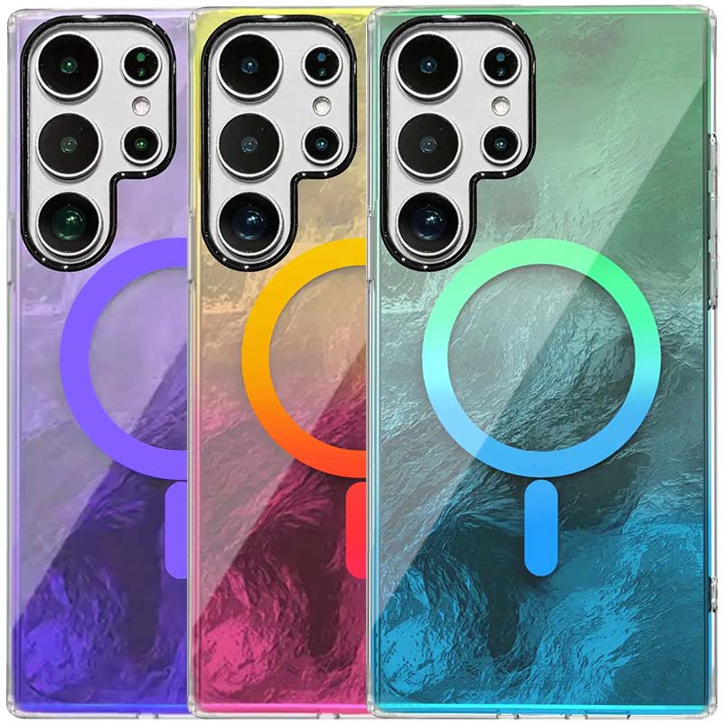 Чехол TPU Shiny Mountain Magnetic Fit для Samsung Galaxy S25 Ultra