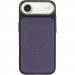 Фото Чехол PC Textile Hybrid with Magnetic Fit для Apple iPhone 17 Air (6.5") (Black / Purple) на vchehle.ua