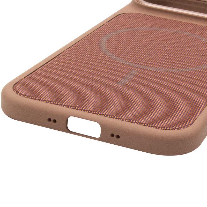 Купить Чехол PC Textile Hybrid with Magnetic Fit для Apple iPhone 17 Air (6.5") (Desert Gold) на vchehle.ua