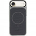 Фото Чехол PC Textile Hybrid with Magnetic Fit для Apple iPhone 17 Air (6.5") (Grey / Black) на vchehle.ua