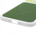 Купить Чехол PC Textile Hybrid with Magnetic Fit для Apple iPhone 17 Air (6.5") (White / Green) на vchehle.ua