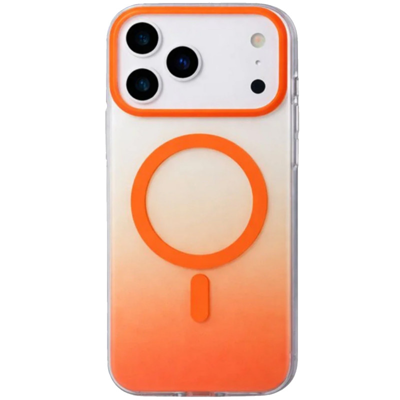 Чехол TPU+PC Phantom with Magnetic Safe для Apple iPhone 17 Pro Max (6.9") (Orange)