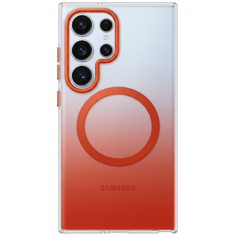 Чехол TPU+PC Phantom with Magnetic Safe для Samsung Galaxy S25 Ultra (Orange)
