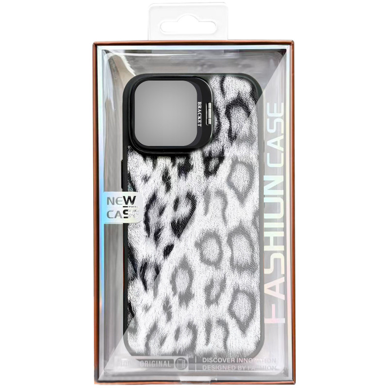 Фото Чохол TPU+PC Wild Leopard with Magnetic Safe для Apple iPhone 13 / 14 (6.1") (Black) на vchehle.ua
