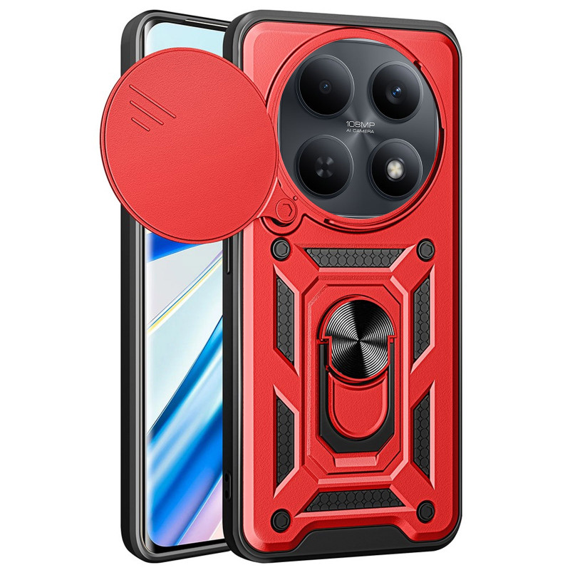 Удароміцний чохол Ummi Camshield Serge Ring на Xiaomi Redmi Note 15 (EU) / Poco M8 5G (Червоний / Red)