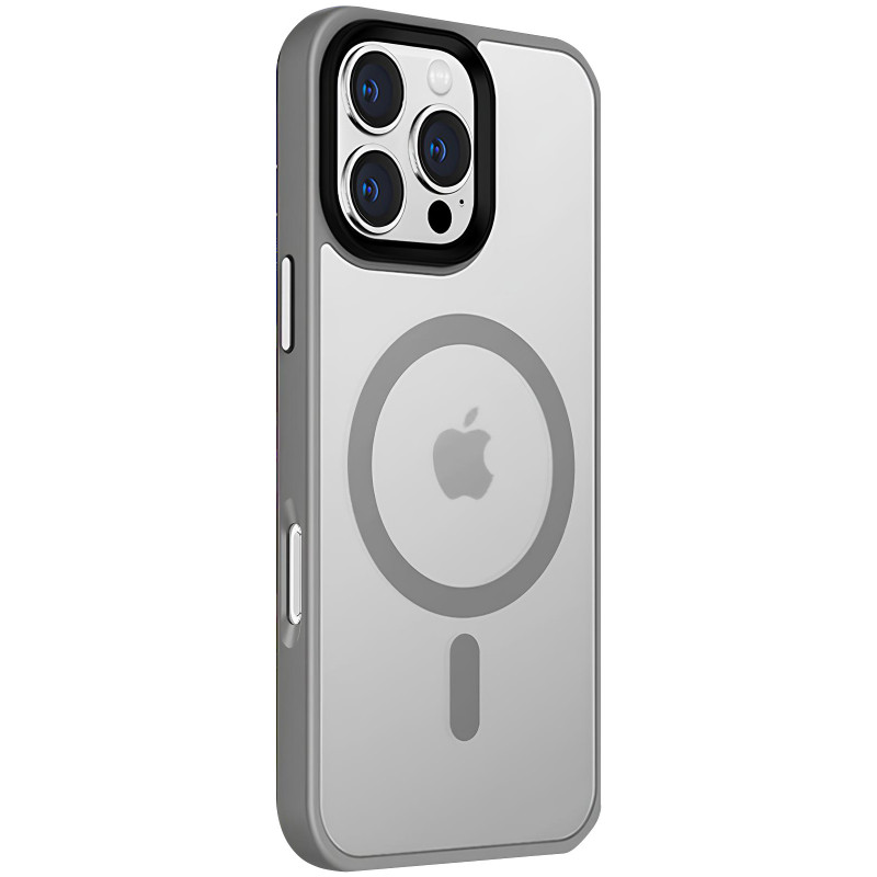 Фото Чохол Ummi Colorful with Magnetic Safe на Apple iPhone 16 Pro (6.3") (Сірий / Grey) на vchehle.ua