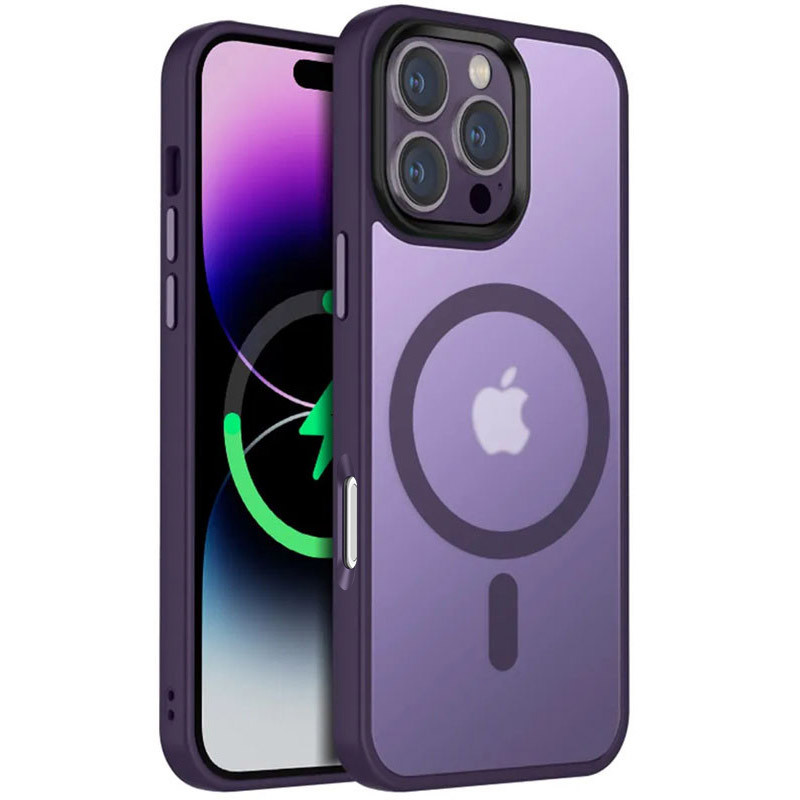 Чохол Ummi Colorful with Magnetic Safe на Apple iPhone 16 Pro (6.3") (Темно-фіолетовий / Dark Purple)