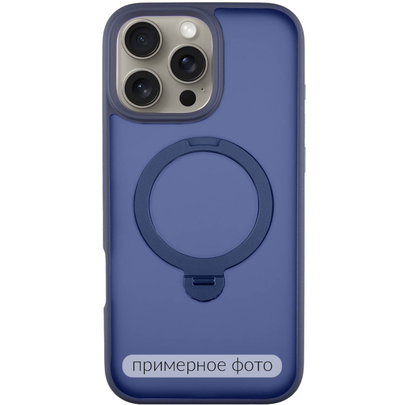 Чехол Ummi Colorful with Magnetic Safe HQ Ring для Apple iPhone 17 Pro (6.3") (Dark Blue)