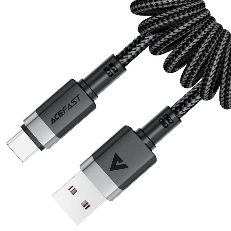Фото Дата кабель Acefast C14-04 USB to Type-C 3A (1.2m) (Black) на vchehle.ua