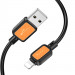 Фото Дата кабель Hoco X108 Benefit USB to Lightning 2.4A (1m) (Black) на vchehle.ua