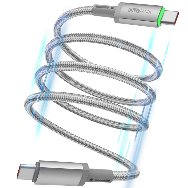 Купить Дата кабель WIWU C084 Maglink Type-C to Type-C 100W (1m) (Grey) на vchehle.ua